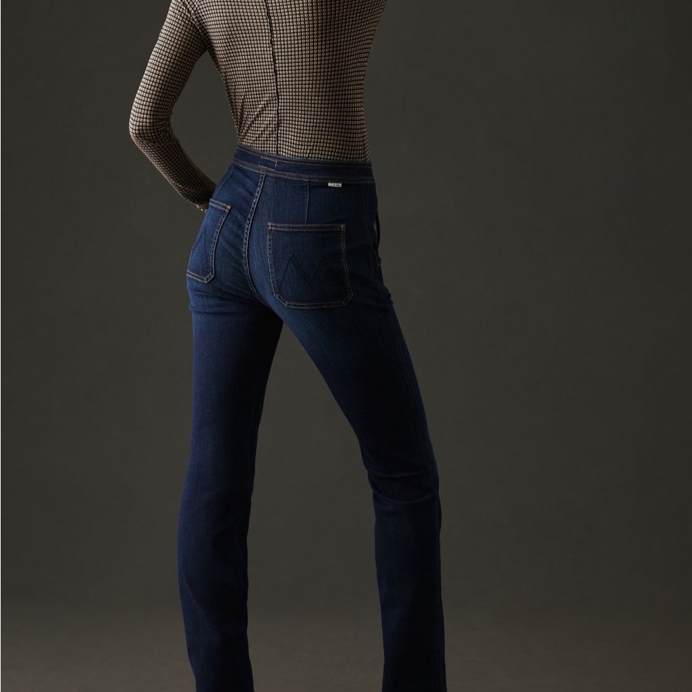 MOTHER the high-waisted smokin double-welt jeans
